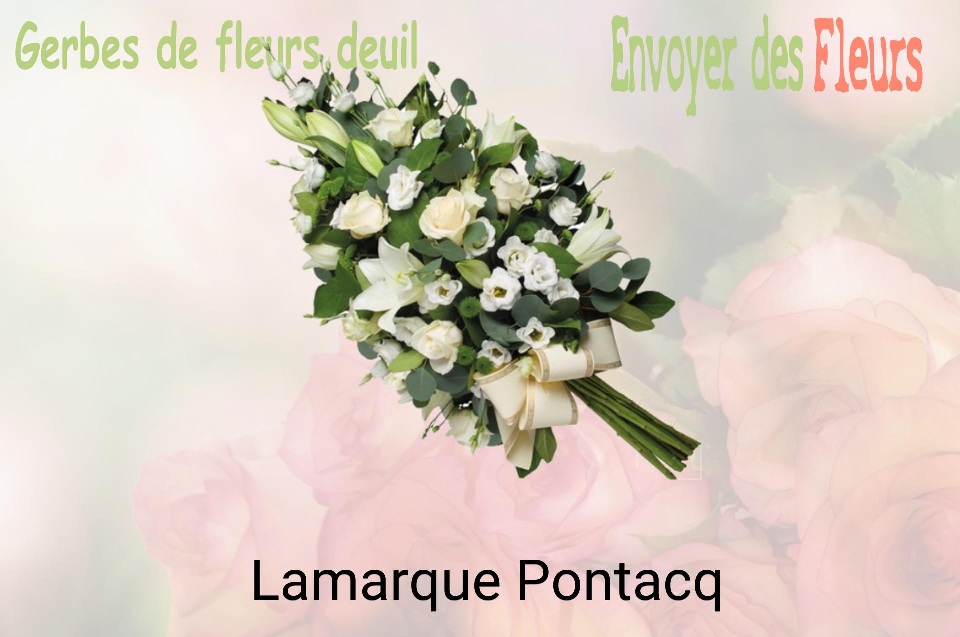 Gerbe de fleurs de deuil livrée à Lamarque-Pontacq